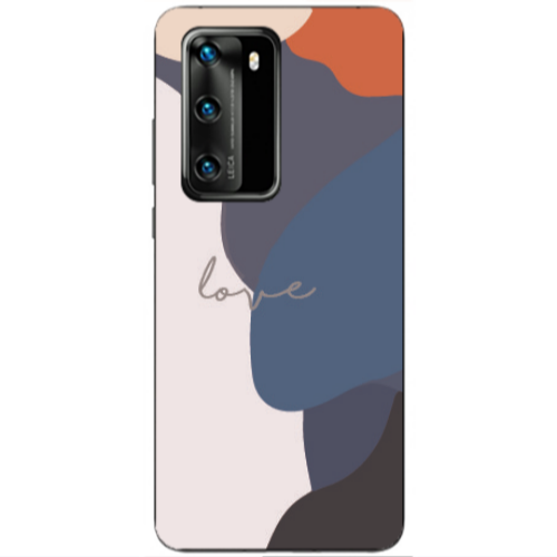 Huawei P40 Mixed Wave Transparent Silicone TPU Θήκη