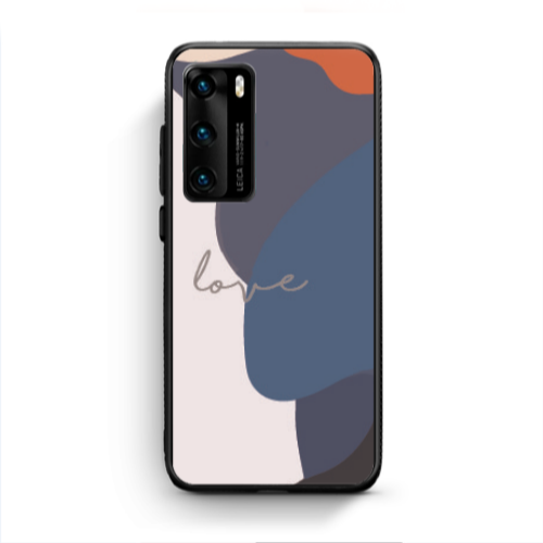 Huawei P40 Mixed Wave Black Glossy Θήκη