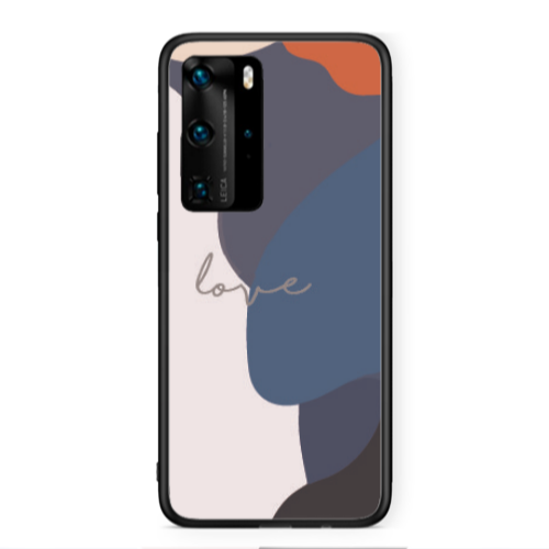 Huawei P40 Pro Mixed Wave Black Glossy Θήκη