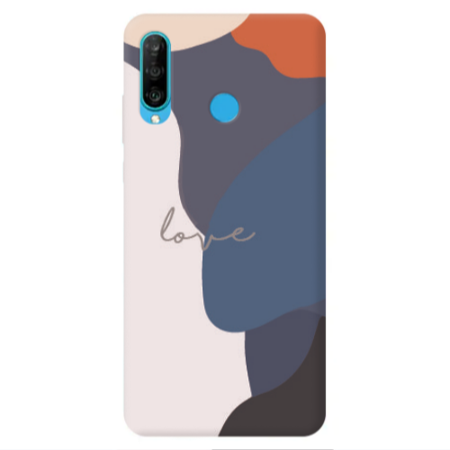 Huawei P30 Lite Mixed Wave Transparent Silicone TPU Θήκη