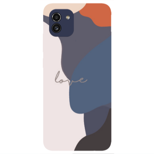 Samsung A03 Mixed Wave Transparent Silicone TPU Θήκη