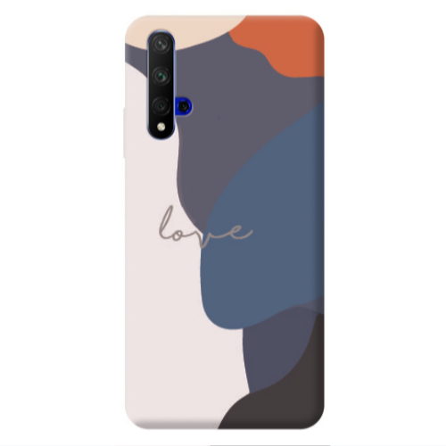 Huawei Nova 5 T Mixed Wave Transparent Silicone TPU Θήκη