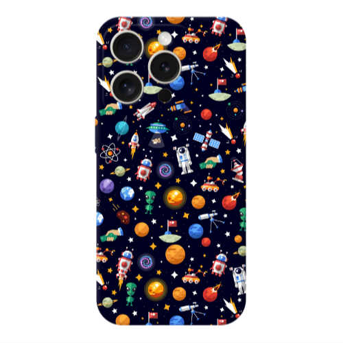 Apple Iphone 16 Pro Max Small planets Transparent Silicone TPU Θήκη