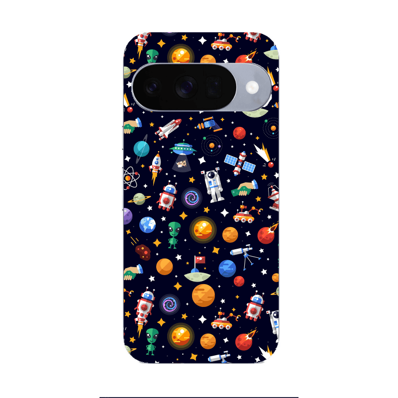 Google Pixel 10 Small planets Transparent Silicone TPU Θήκη