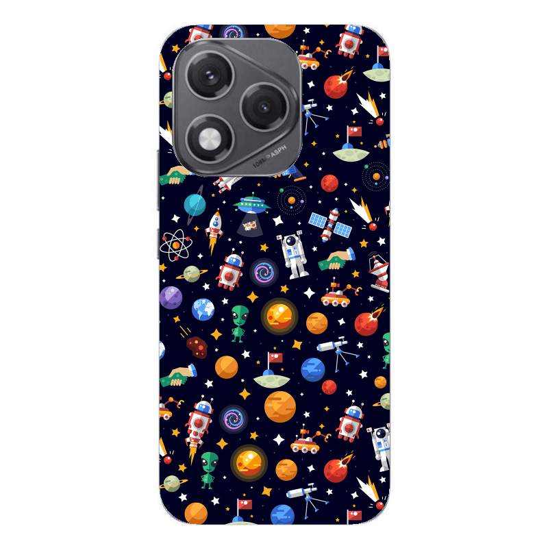 Honor 400 Lite Small planets Transparent Silicone TPU Θήκη