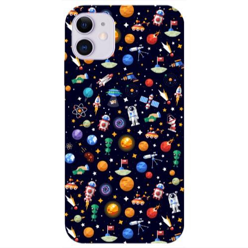Apple iPhone 11  Small planets Transparent Silicone TPU Θήκη