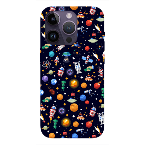 Apple iPhone 14 Pro  Small planets Transparent Silicone TPU Θήκη