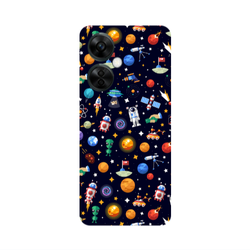 Oneplus Nord CE 3 Lite 5G Small planets Transparent Silicone TPU Θήκη