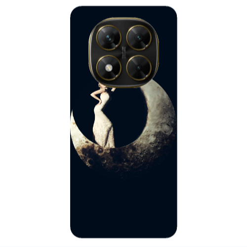 Xiaomi Poco X7 Woman in moon Transparent Silicone TPU Θήκη