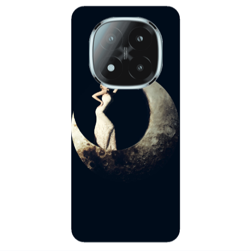 Xiaomi Redmi Note 14 Pro + 5g Woman in moon Transparent Silicone TPU Θήκη