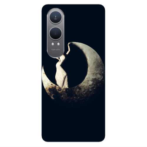 Oneplus Nord Ce 4 lite Woman in moon Transparent Silicone TPU Θήκη