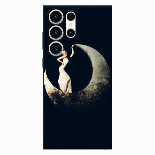 Samsung S25 Ultra Woman in moon Transparent Silicone TPU Θήκη