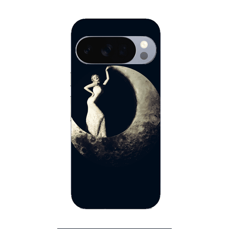 Google Pixel 10 Pro XL Woman in moon Transparent Silicone TPU Θήκη