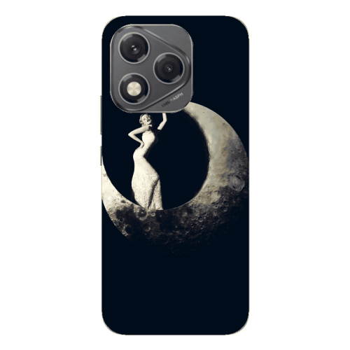Honor 400 Lite Woman in moon Transparent Silicone TPU Θήκη