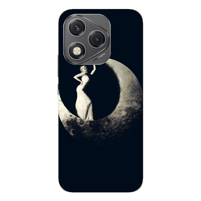 Honor 400 Lite Woman in moon Transparent Silicone TPU Θήκη