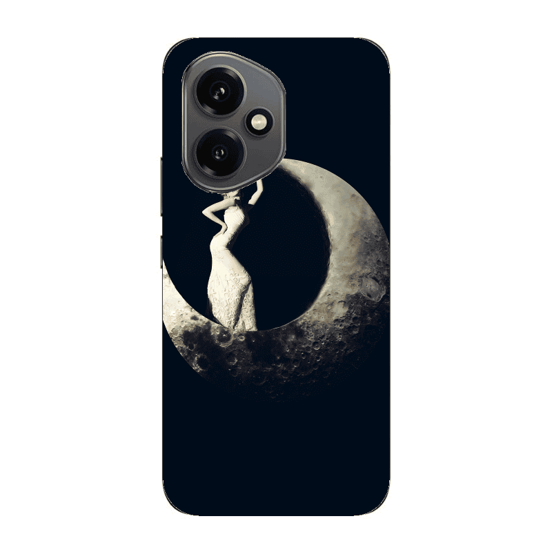 Honor Magic 400 Woman in moon Transparent Silicone TPU Θήκη