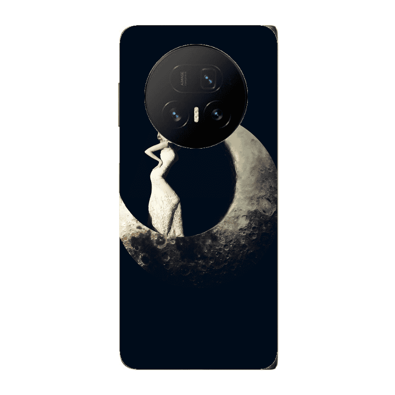 Honor Magic V5 Woman in moon Transparent Silicone TPU Θήκη