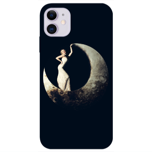 Apple iPhone 11  Woman in moon Transparent Silicone TPU Θήκη