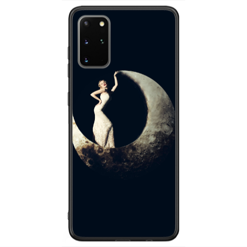 Samsung S20 FE Woman in moon Black Glossy Θήκη