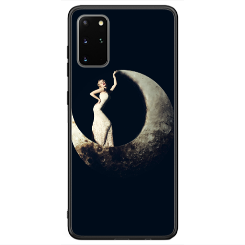 Samsung S20 Plus Woman in moon Black Glossy Θήκη