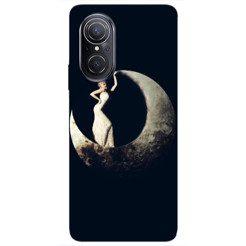 Huawei Nova 9 SE Woman in moon Transparent Silicone TPU Θήκη