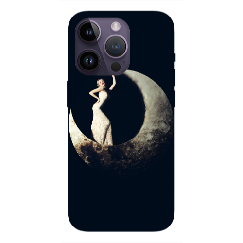 Apple iPhone 14 Pro  Woman in moon Transparent Silicone TPU Θήκη