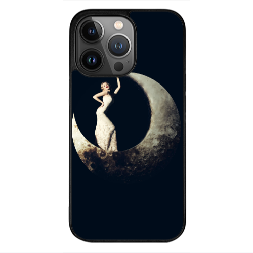 Apple iPhone 13 Pro Woman in moon Black Glossy Θήκη