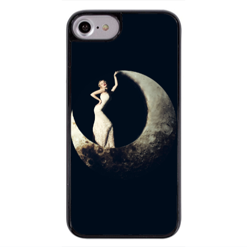 Apple iPhone 7 Woman in moon Black Glossy Θήκη