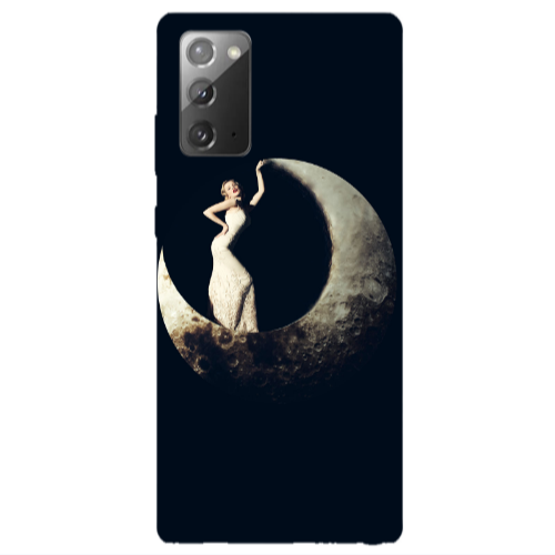 Samsung Note 20 Woman in moon Transparent Silicone TPU Θήκη