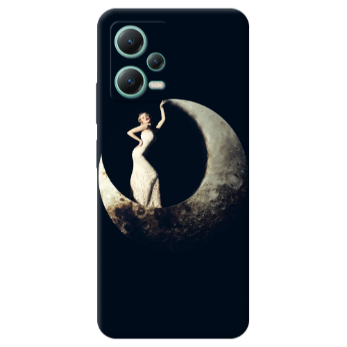 Xiaomi Redmi Note 12 Pro 5G Woman in moon Transparent Silicone TPU Θήκη