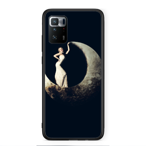 Xiaomi Poco X3 GT Woman in moon Black Glossy Θήκη