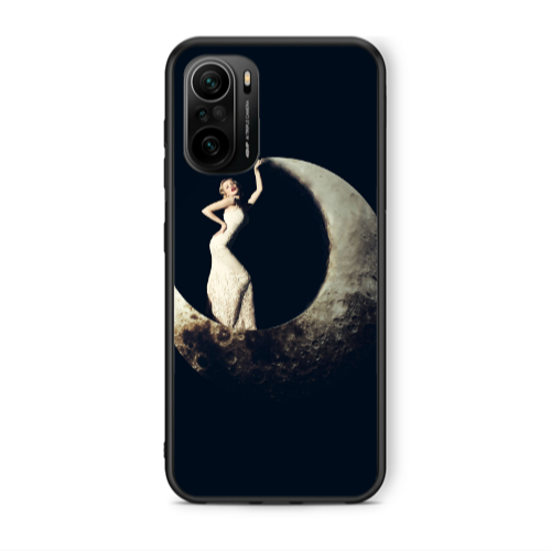 Xiaomi Poco F3 Woman in moon Black Glossy Θήκη
