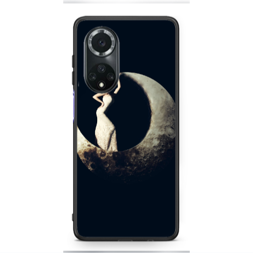 Huawei Nova 9 Woman in moon Black Glossy Θήκη