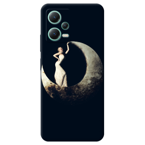 Xiaomi Redmi Note 12 Pro Plus 5G Woman in moon Transparent Silicone TPU Θήκη