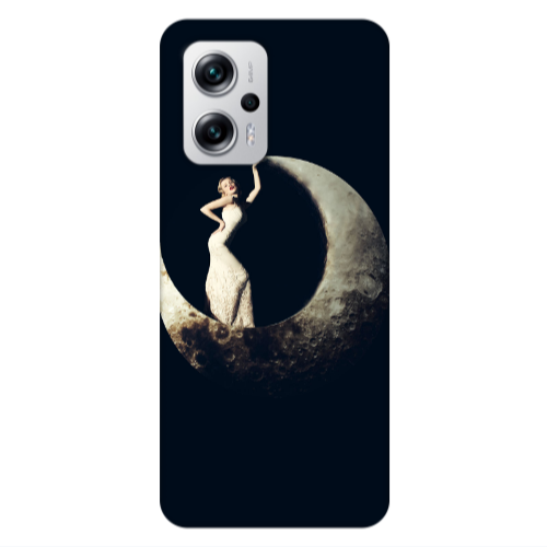 Xiaomi Poco X4 GT Woman in moon Transparent Silicone TPU Θήκη