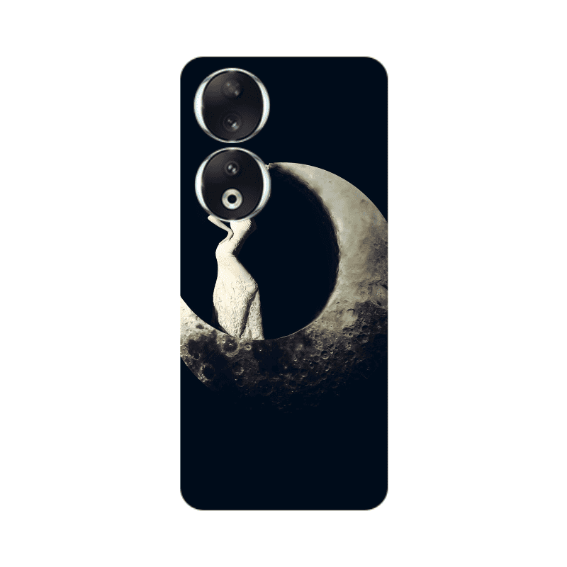 Honor 90 5G Woman in moon Transparent Silicone TPU Θήκη