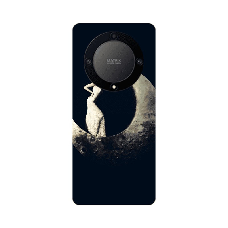 Honor Magic5 Lite 5G Woman in moon Transparent Silicone TPU Θήκη