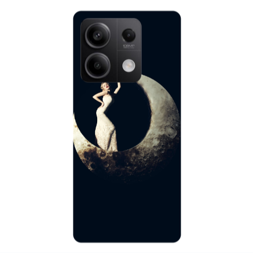 Xiaomi Redmi Note 13 5G Woman in moon Transparent Silicone TPU Θήκη