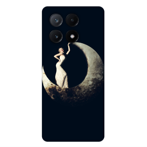 Xiaomi Poco X6Pro 5G Woman in moon Transparent Silicone TPU Θήκη