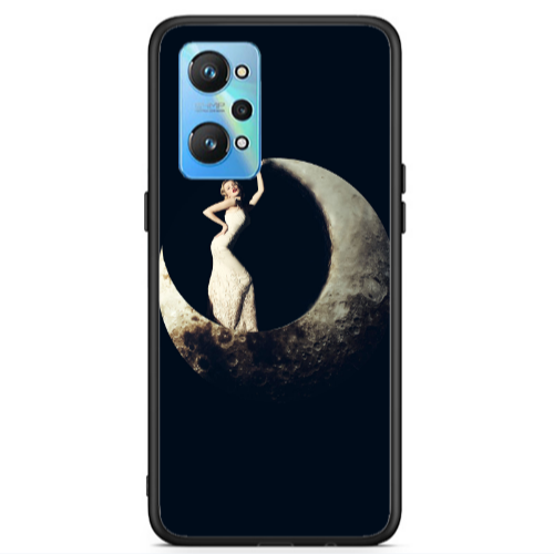 Realme Gt Neo 2 Woman in moon Black Glossy Θήκη