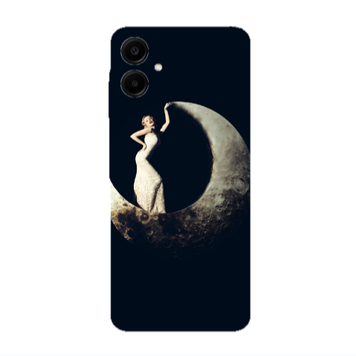 Samsung A06 Woman in moon Transparent Silicone TPU Θήκη