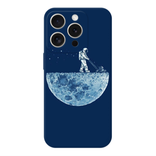 Apple Iphone 16 Pro Max Mowing the moon Transparent Silicone TPU Θήκη