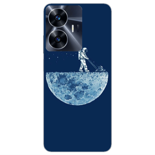 Realme Note 50 Mowing the moon Transparent Silicone TPU Θήκη