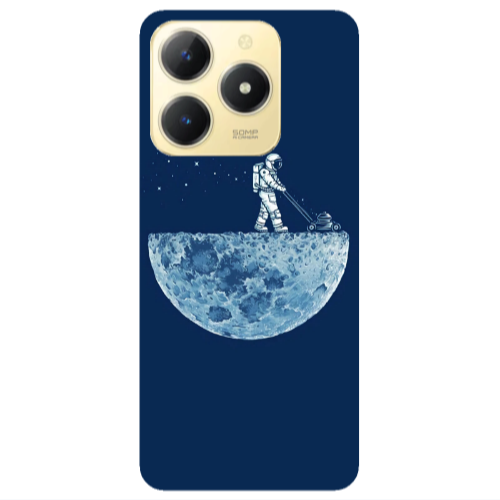 Realme C61 Mowing the moon Transparent Silicone TPU Θήκη