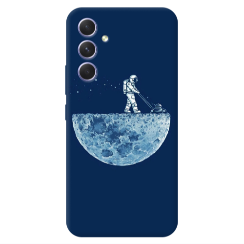 Samsung A56 Mowing the moon Transparent Silicone TPU Θήκη