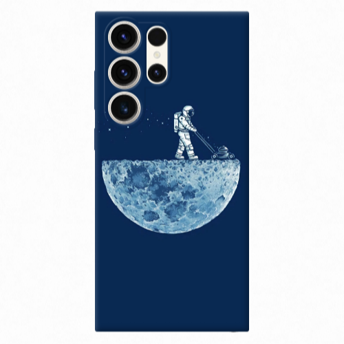 Samsung S25 Ultra Mowing the moon Transparent Silicone TPU Θήκη