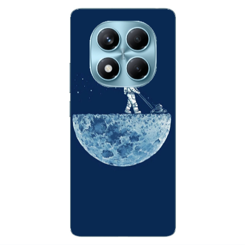 Xiaomi Redmi Note 14 Pro Mowing the moon Transparent Silicone TPU Θήκη