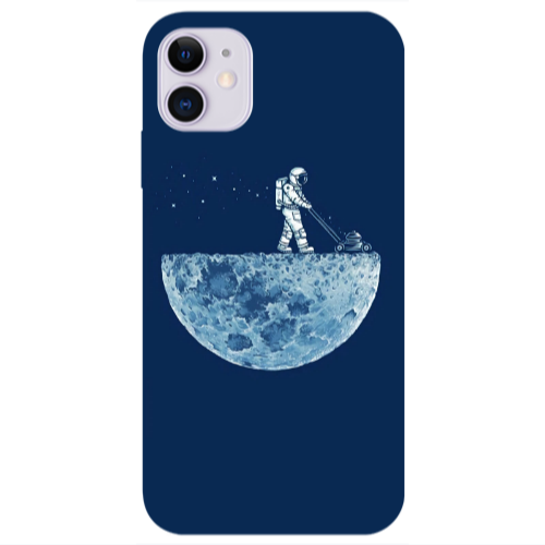 Apple iPhone 11  Mowing the moon Transparent Silicone TPU Θήκη