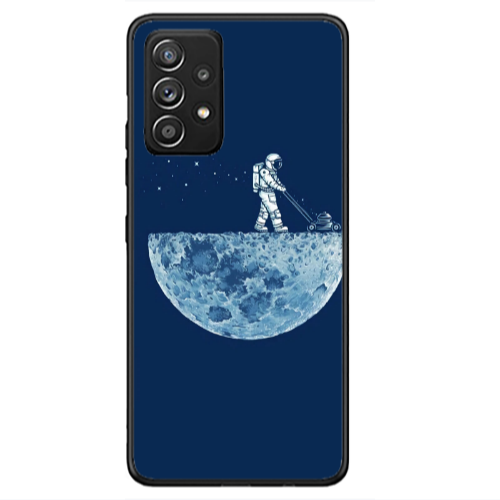 Samsung A53 Mowing the moon Black Glossy Θήκη