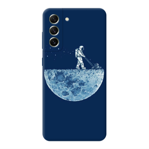 Samsung S22 Mowing the moon Transparent Silicone TPU Θήκη